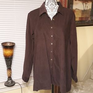 J.Jill Corduroy Swing Shirt